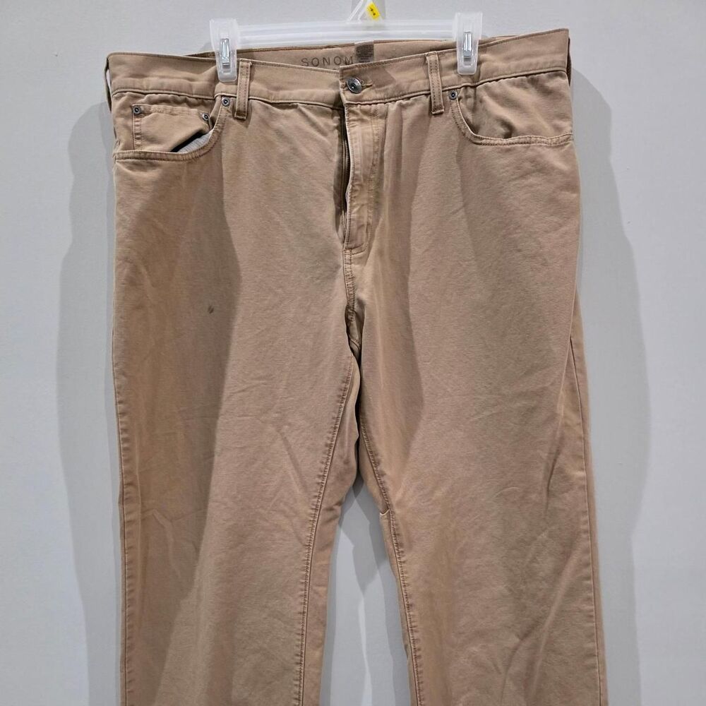 Sonoma-goods-for-life Men's Tan and Brown Trousers